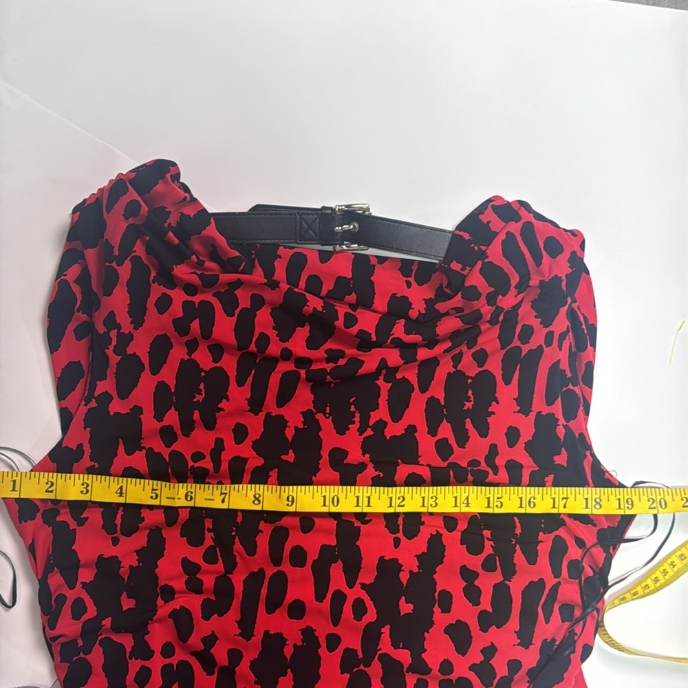 Michael Kors Bodycon Leopard print dress sz 14 - Picture 8 of 10